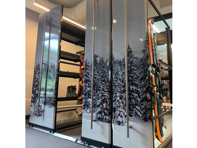 Autocollant - application sur supports à ski - mont saint-sauveur